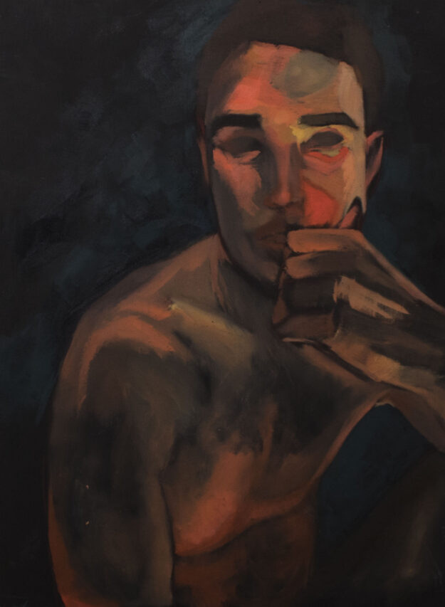 Amber Heart – Oil Painting